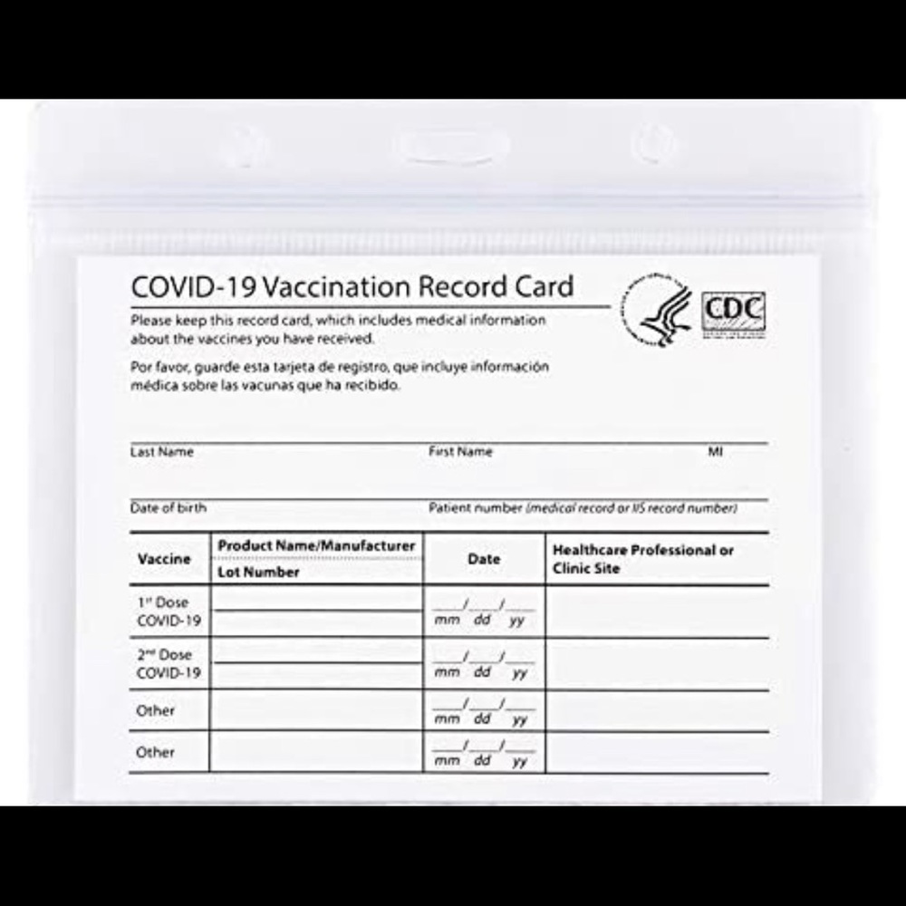 CDC Vaccination Card Protector - Picture 2 of 3
